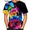 Herr 3D Muscle Cool Trend Street Style Sommar Cool Andningstryck T-shirt Harajuku Mode Fritidskläder Personlig rundhalsad kort ärm