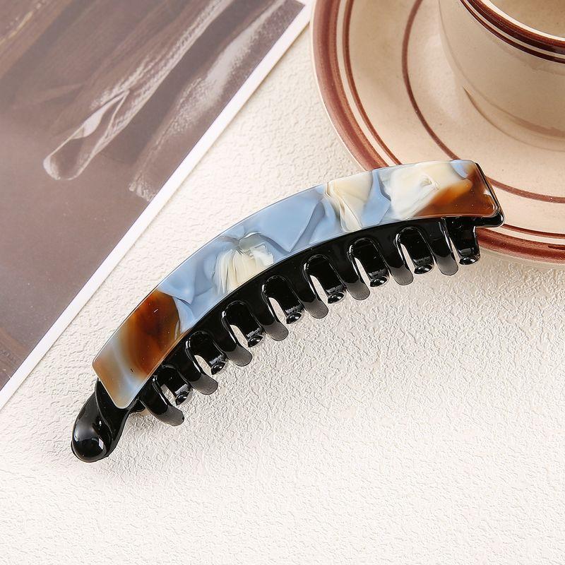 1pc Acetate Glass Banana Clip, Ponytail Hair Clip, Vertical Clip, Women's Back of the Head, Hair Clip, Hair Accessory