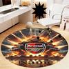 Custom Name Arsenal Football Club Printed Round Rug Carpet Chair Rug Area Rug Entryway Doormats,for Office Chair Living Room Bedroom Kitchen Room.