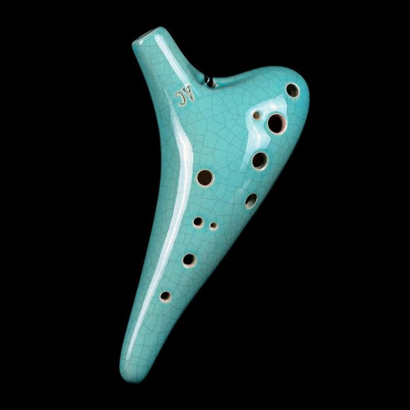 Instrument muzical Ocarina din ceramică Ocarina Legendă cu 12 găuri Accesoriu pentru instrumente muzicale profesionale Ocarina of Time Cadouri