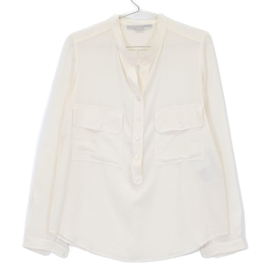 STELLA McCARTNEY White pullover silk shirt tops 36 whiteUsed