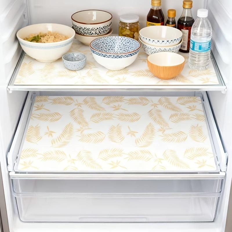 4pcs/8pcs Premium Refrigerator Pad | Washable Kitchen Drawer Pad, Waterproof and Oil-Proof, Easy to Clean, Durable Non-Slip