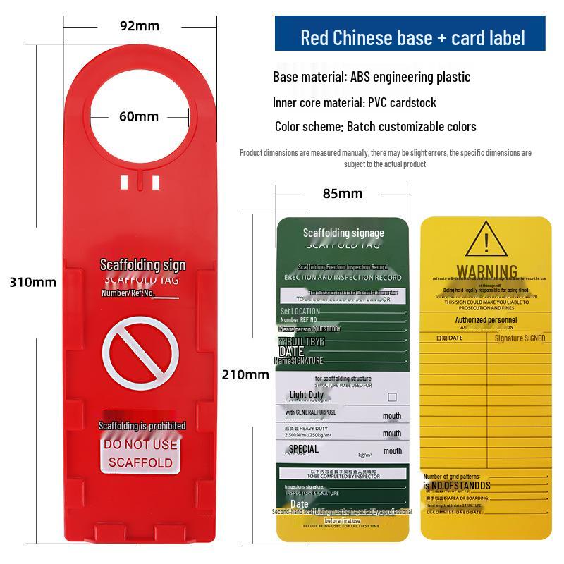 Scaffold Site Safety Overhaul: Fire Extinguisher Inspection and Warning Label Tag