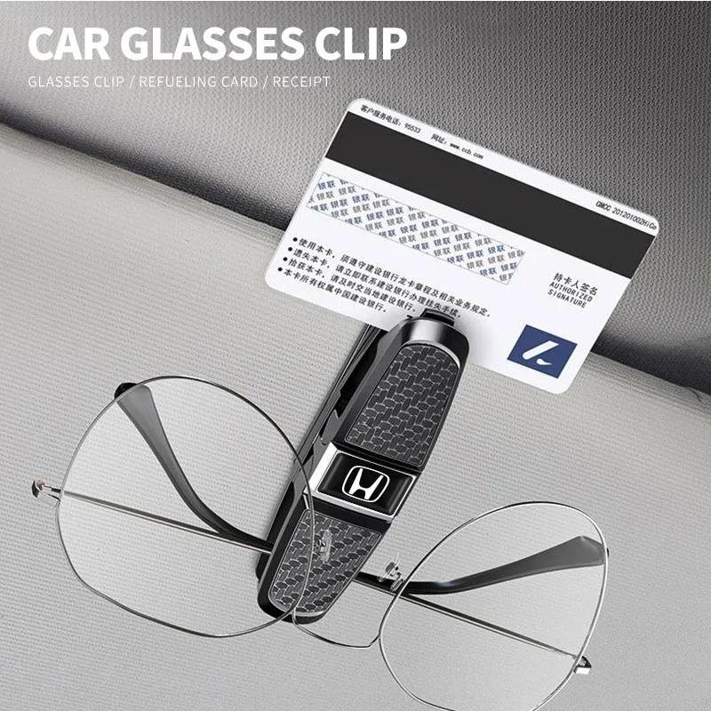 Car Holders Glasses Car Sun Visor Sunglasses Eyeglasses Mount For Honda civic accord fit jazz pilot CRV odyssey passport akw256