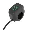 X Autohaux Plastic Motorcycle Handlebar Headlight Switch Button with Indicator Light Universal Auto Switch for Scooter Dirt ATV