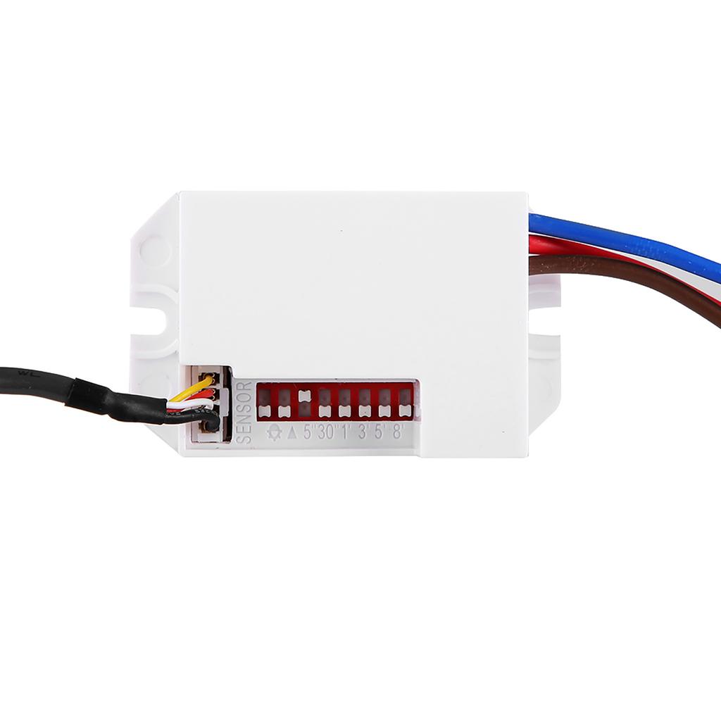 110‑240V Mini Adjustable High Sensitivity Time Delay PIR Infared Motion Inductive Switch