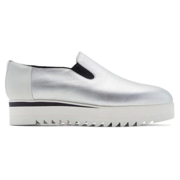 Onitsuka Tiger Slip-On Comfortable Versatile Shock Absorbing Non-Slip Durable Low-Top Casual Shoes Women sneaker Silver 1182A291-020