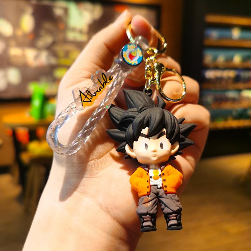 Woven Sun Wukong Cartoon Anime Figurine Dragon Ball Keychain Car Doll Machine Kawaii Cute Personalized Gifts Y2k Fashion Anime