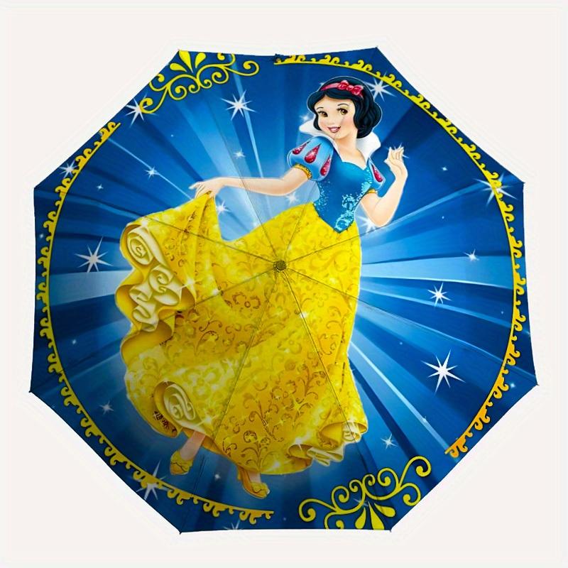 

1pc Snow White Automatic Umbrella | Portable Foldable 8-Rib Manual Open, Casual Accessory, Durable Canopy yy250823045