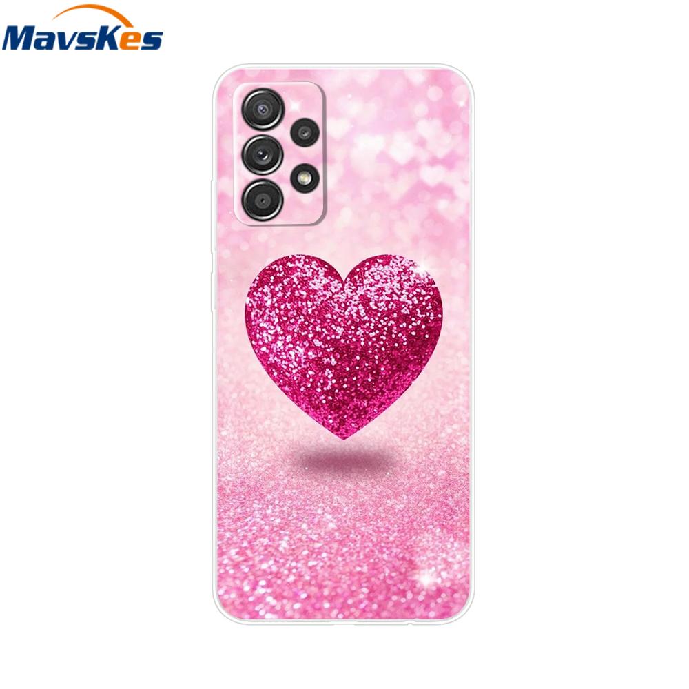 Für Samsung A52S 5G Hülle Niedliche Maus Blume Bemaltes Cover Klare Silikon Handyhülle Für Samsung Galaxy A52 A 52 52S 5G Weiche Taschen