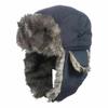 2pcs Men's Winter Trapper Aviator Trooper Earflap Warm Russian Waterproof Ski Hat Bomber Cap Russian Warm Ear Protectors Hats