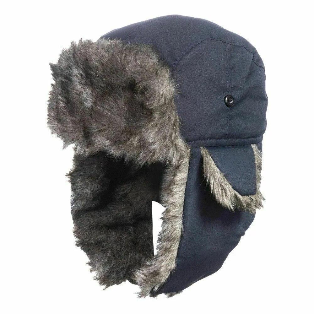 2pcs Men's Winter Trapper Aviator Trooper Earflap Warm Russian Waterproof Ski Hat Bomber Cap Russian Warm Ear Protectors Hats