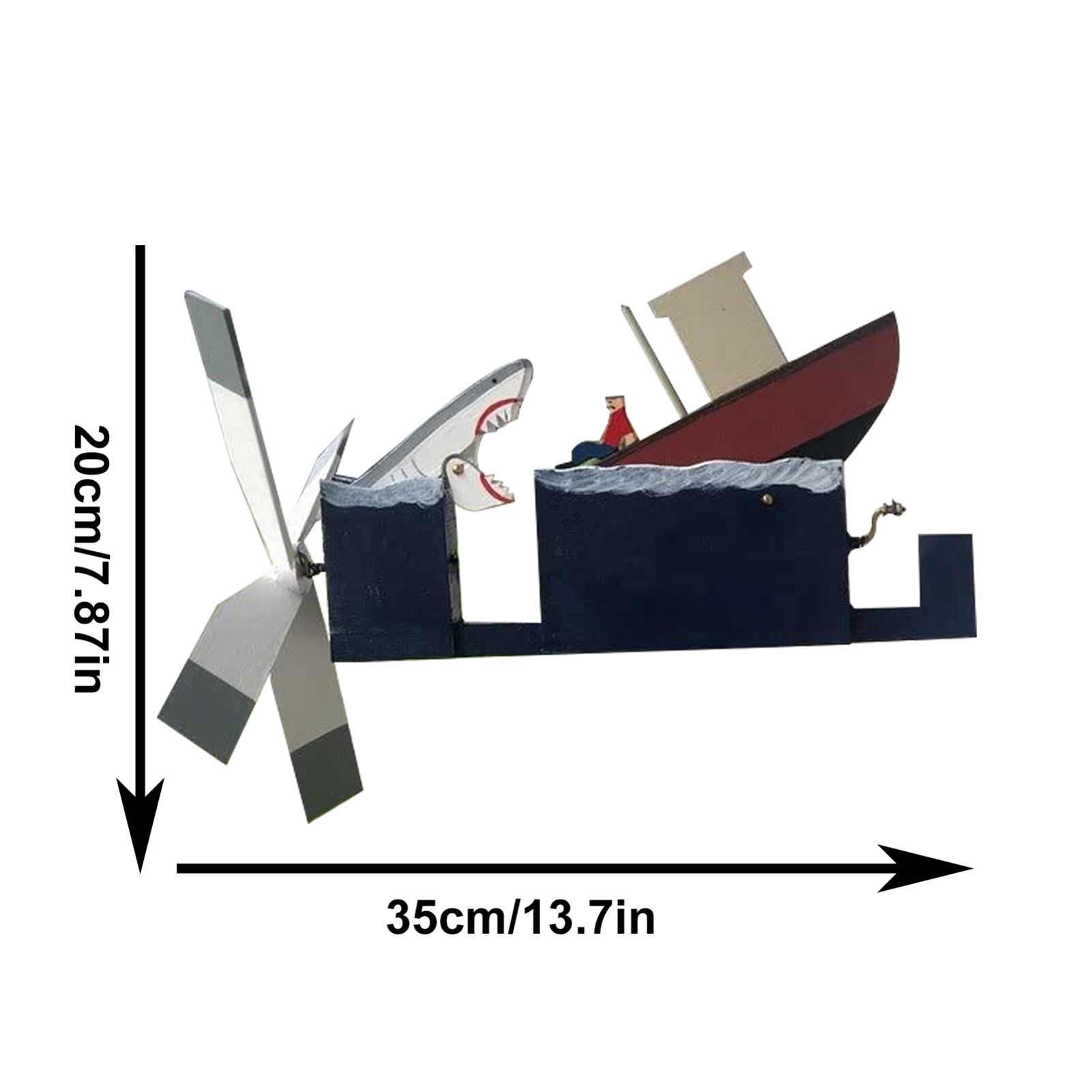 

Wind Spinner Yard Art Wind Spinners Shark Windmill Outdoor Garden Patio Ornament