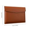 Thick Waterproof Leather A4 Document Bag Snap Button Button Archive Bag Contract Bill Storage Organizer magnetic buckle