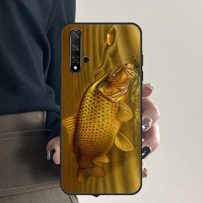 Carp Fishing For Huawei Nova 9 10 SE 5T 12s 12i 11i Y91 Y90 Y60 Y70 Y72 Y61 P20 P40 P30 Lite P60 Pro Case