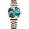 Nibosi Women's Casual Analog Quartz Watch Green Waterproof Stainless Steel