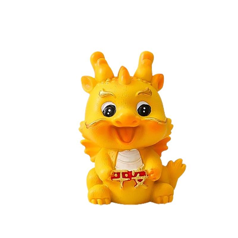 Niedliches Harz Drachen Auto Ornament für Abschluss, Einweihung und Partys