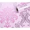 @ Pink Damask Self Adhesive Wall Sticker Roll Wallpaper UKZQ251 50%off