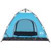 Vidaxl Tenda da Campeggio, 3-Posti, Blu, Montaggio Rapido