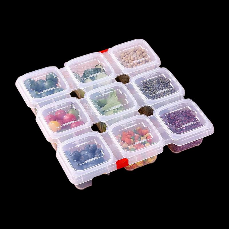 NHZHIW 9-секционная коробка для хранения образцов еды