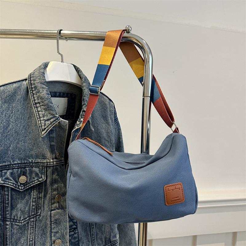 Vintage Large Capacity Canvas Tote Bag For Women Stylish Shoulder Crossbody For Students