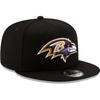 New Era Black Baltimore Ravens Basic 9FIFTY Adjustable Snapback Hat Men's
