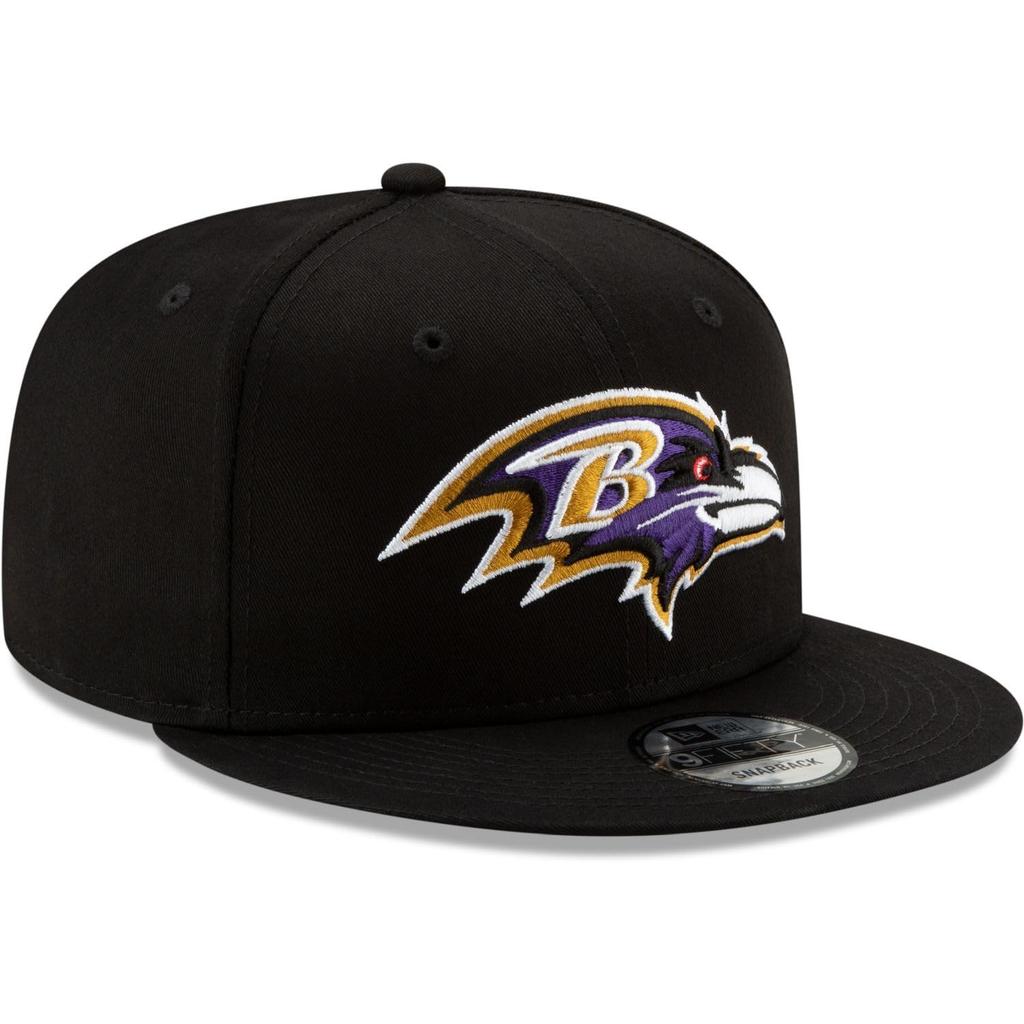 New Era Black Baltimore Ravens Basic 9FIFTY Adjustable Snapback Hat Men's