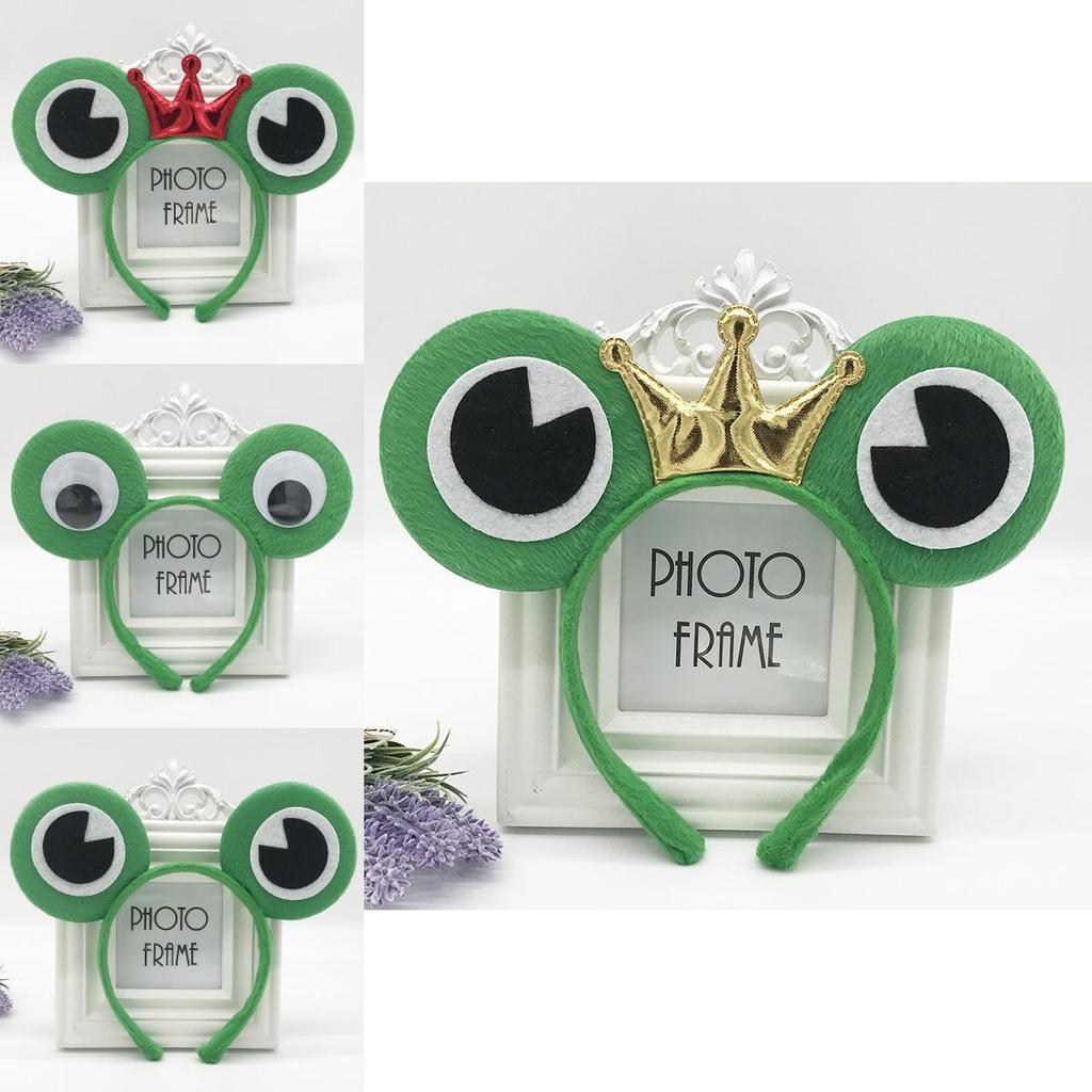 Green Frog Headband Kids Party Headband Handmade For Childrens Play And Themed Events