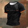 Short Sleeve Crew Neck T Shirt with Germany Print and Four for Men Women Unisex Lightweight Soft Fabric Casual Wear Athletic Style Top