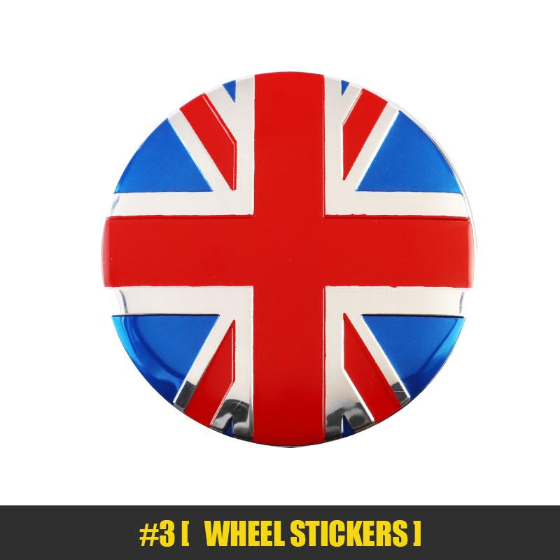 hrlcu10 4Pcs Car Wheel Hub Center Cover Badge Decorative Stickers For BMW Mini Works Cooper F54 F55 F56 F57 F60 R50 R52 R53 R55 R56 R57