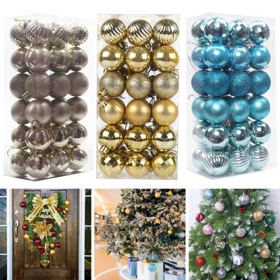 Christmas Pendant Stylish Electroplating Long-lasting Xmas Ball Hanging Christmas Tree Decoration Baubles Christmas Balls for Party