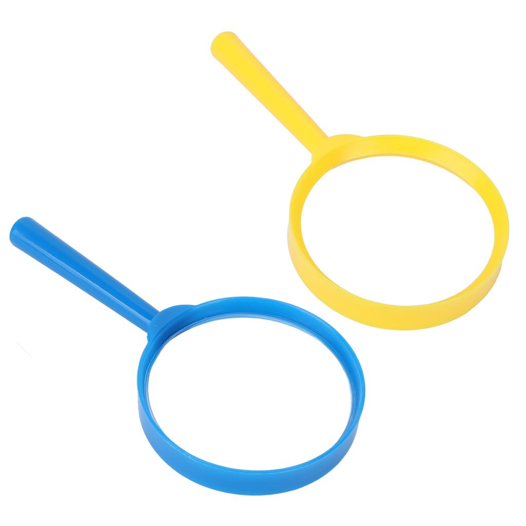 Color Plastic Handle Magnifying Glass Handheld Magnifier for Reading Students Children