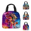 3d New Super Mario Lunch Bag For Kids, Portable And Stylish, Purple/blue/green Colors