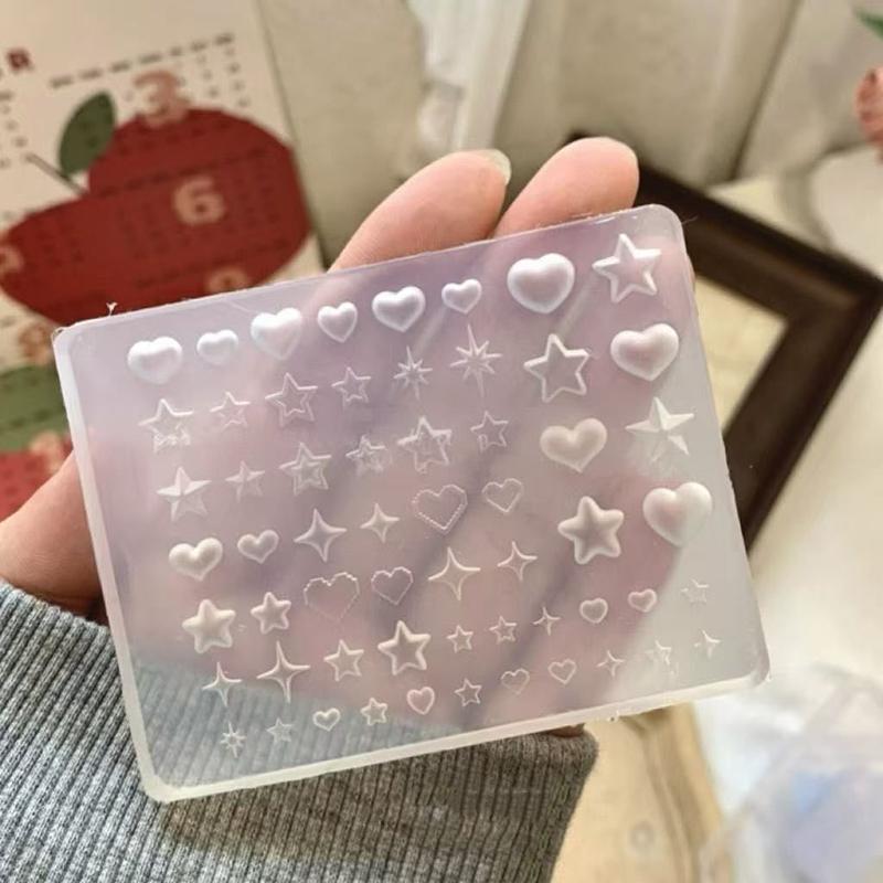 3D Forma Silikonová Ozdoby na nehty Nail Art DIY Šablony s květinovým designem Forma na nehty Šperky Řemesla Průhledná forma na nehty Nástroj