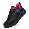 Autumn and winter black leather shoes new casual running shoes flat non-slip sports shoes velvet warm travel shoes