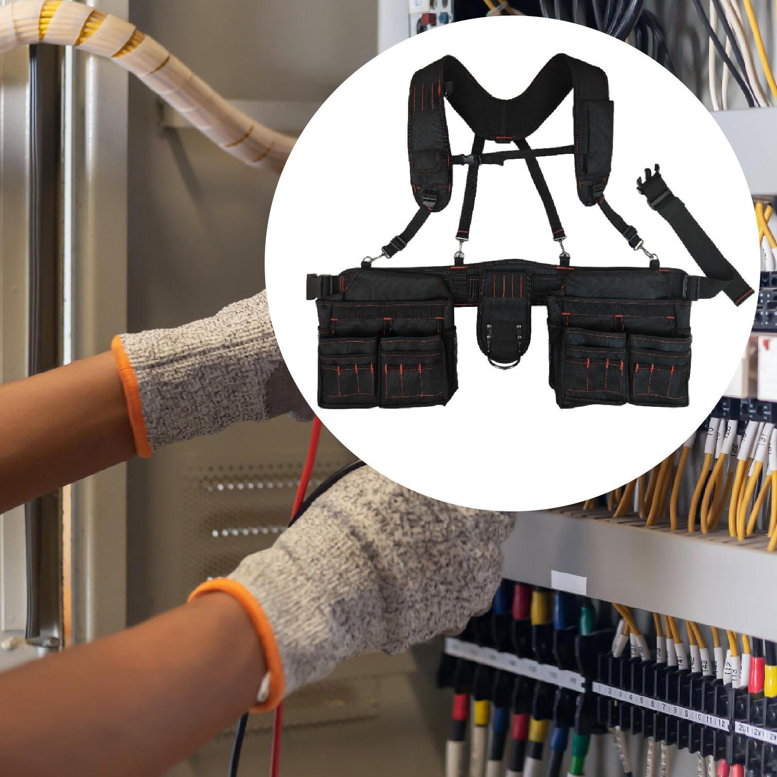 

Пояс для инструментов Suspenders с подсумком для сантехники и каркаса