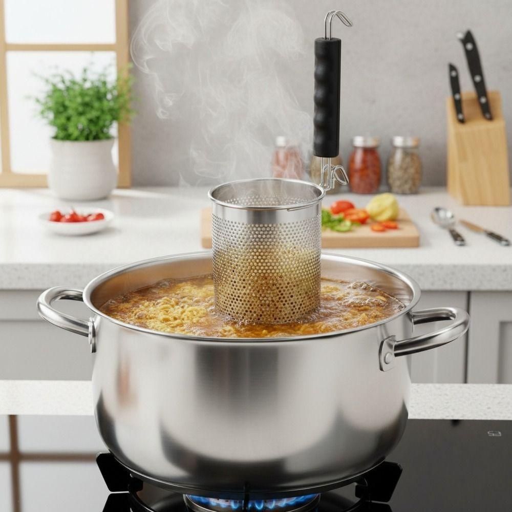 Hook Design Handle Cooking Strainer Hanging Pasta Colander Hot Pot Strainer Spoon  Noodle