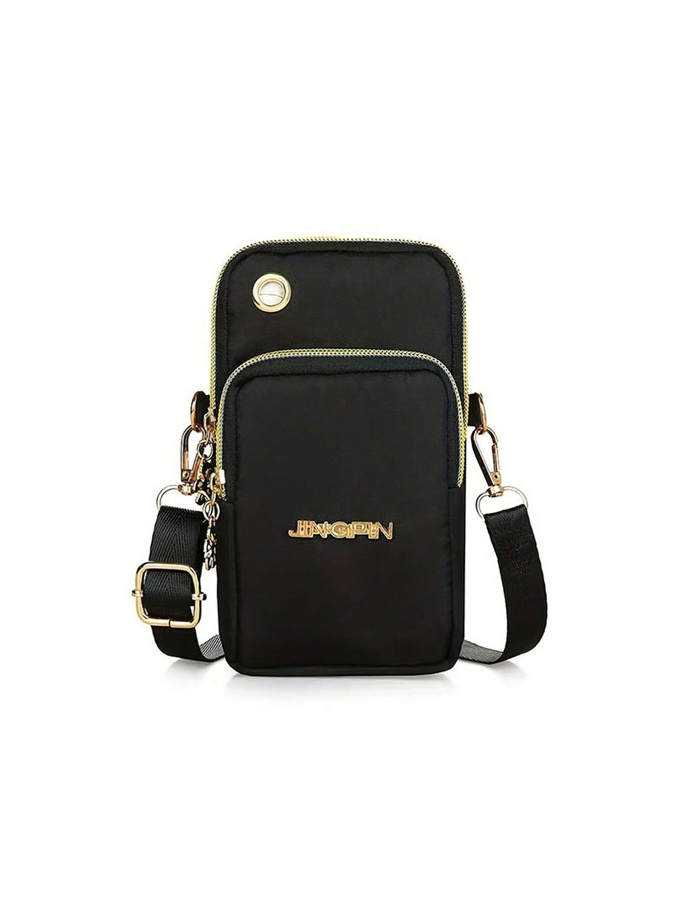 

Маленькая сумка с несколькими карманами для женщин, модный кошелек на молнии для телефона, женский повседневный клатч, сумка через плечо для женщин, сумка на плечо для телефона с несколькими молниями и металлическим декором