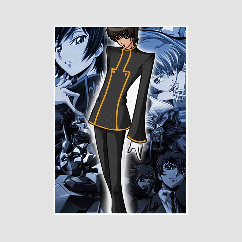 

White Paper Класичне аніме Code Geass Lelouch of The Rebellion Плакат Ретро Плакати та принти Малюнок Wall Art Decor DIY Home Room Decor Painting 42x30cm