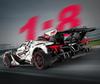 Technical 1:8 Remote Control Vehicle Plating Apolloed Sports Car Building Blocks Racing Vehicle Assemble Bricks Toys Kids Gift