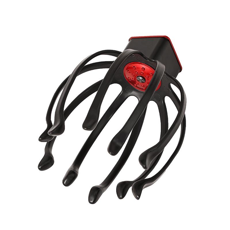 Automatisches Kraken Kopfhautmassagegerät: Kopfvibration, Reinigung, Entspannung und Einschlafhilfe