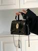 Fashiable and Versatile Shoulder Bag, Y2k Black Leather Women's Crossbody Bags, Metal Buckle, Suitable for Commuting Party