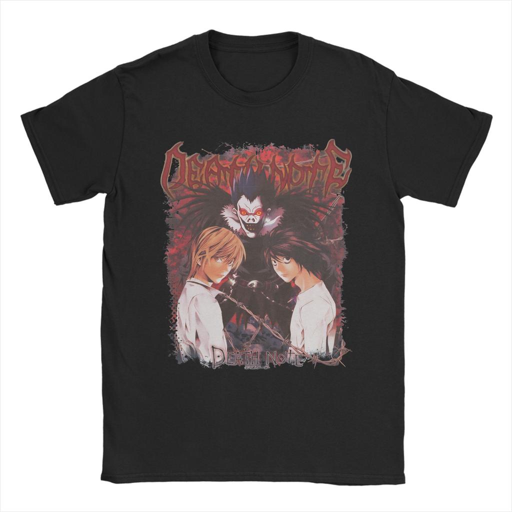 Light Yagami Death Note Misa Amane Japonsko Manga Ryuk Grafické Tričko pro Muže Ženy Čistá Bavlna Tričko Oblečení