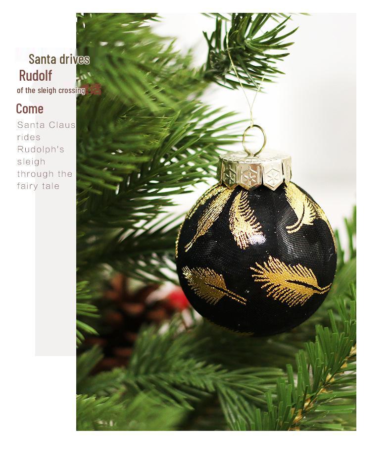 Weihnachtsbaumschmuck-Set im europäischen Stil, hohe Qualität, PET: Dekorative Weihnachtskugeln