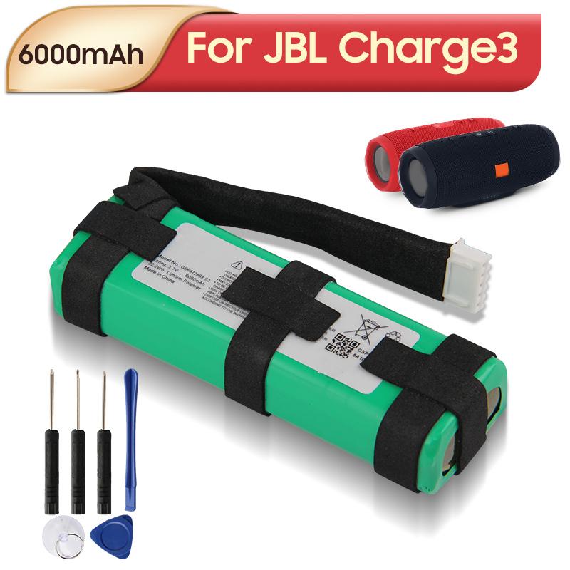JBL Charge3 Charge 3 GSP872693 03 GSP1029102A Bluetooth Hangszóró Akkumulátor 6000mAh