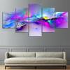 5 Pieces Printed Modular Picture Canvas Painting Abstract Clouds Colorful Wall Art For Living Room Home Decor Artwork Mural No Frame
