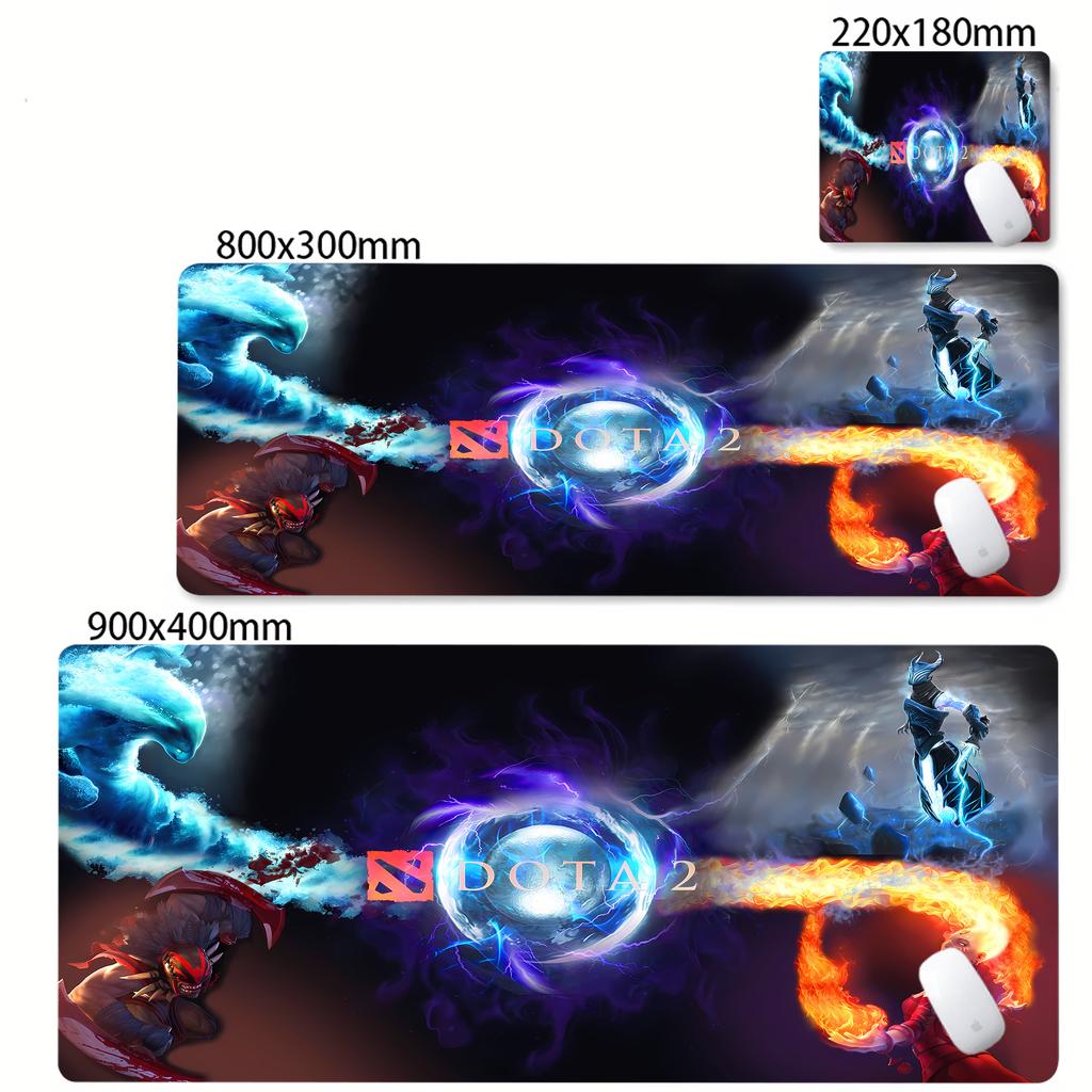 DOTA Logo Pattern Mouse Pad Big Gaming Mousepad Waterproof Desk Mat Soft Cloth Surface NonSlip Rubber Bottom for Anime Game