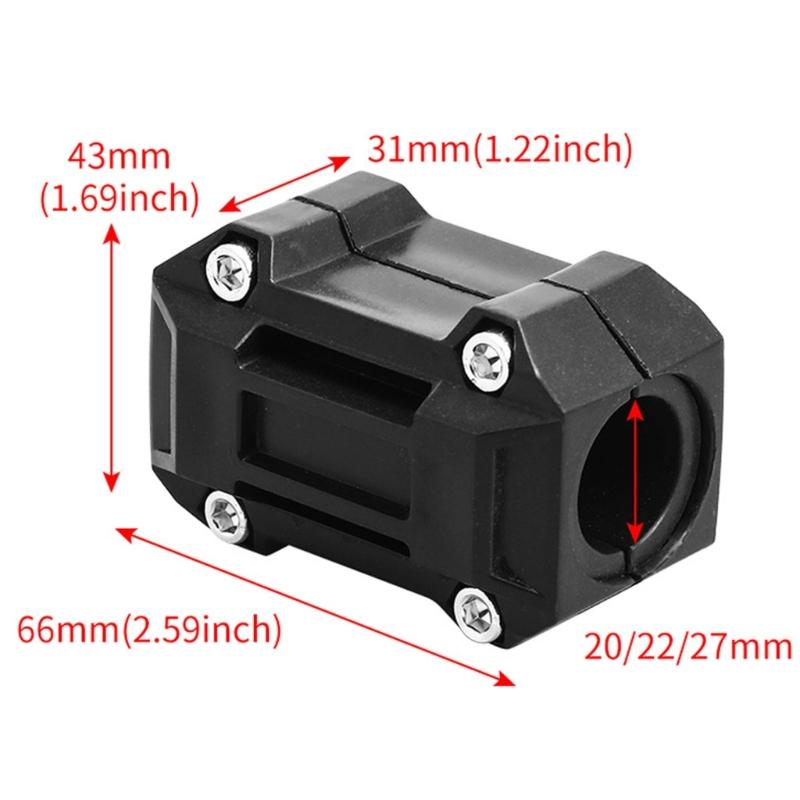 Rubber Motorcycle Crash Universal Fit Anti Vibration Frame Guard Falling Crush Protection Simple Setup