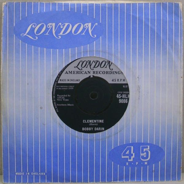 

7inch Record BOBBY DARIN - Clementine 45HLK9086 London Records, 1960 UK Pop Used