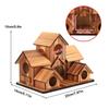 Wooden Bird Feeding Birdhouse 5 Hole Bird Cage Room Outdoor Garden Bird Nesting Box Small Pet Supplies Decoration Garden Decor
